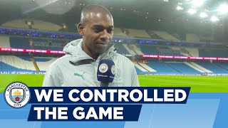 Fernandinho Reacts  Man City 41 Fulham  FA Cup [upl. by Cynde325]