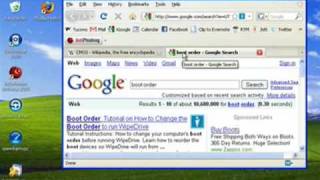 Changing the Windows XP boot order [upl. by Petracca]