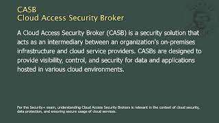 CASB  Cloud Access Security Broker [upl. by Groveman]