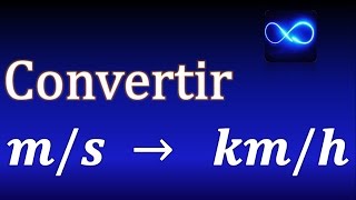 Cómo convertir metros por segundo a kilómetros por hora muy fácilmente Ejemplo 6 [upl. by Horter]