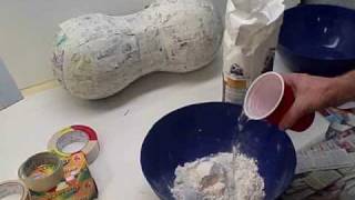 Fast Easy Paper Mache Recipe [upl. by Anerehs]