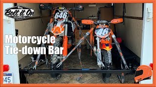 Motorcycle Tie Down Bar Install amp Review  Bolt It On [upl. by Mcknight362]