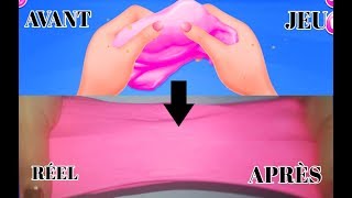 JE TEST LA RECETTE DE SLIME DUN JEU MOBILE FLUFFY SLIME [upl. by Eirrehc703]