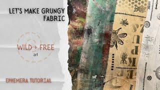 Lets Make Grungy Fabric at Home [upl. by Attehcram]