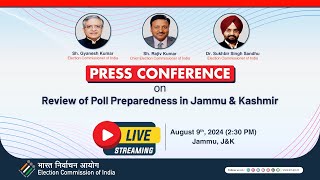 Press Conference  Review of Poll Preparedness in Jammu amp Kashmir [upl. by Hallvard]