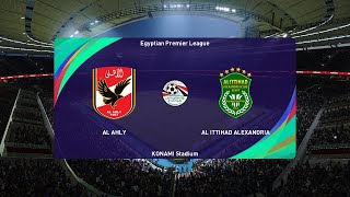 Al Ahly vs AlIttihad Alexandria 22112024 Egyptian Premier League PES 2021 [upl. by Erin11]