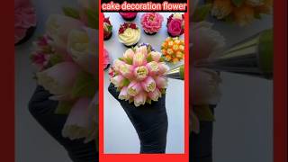 flower cake decorating  cake flowers  sugar flowers for cake decorating shortsfeed shortsviral [upl. by Oiramej]