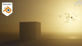 Godrays Volumetrics and World setting in 1 minute in Blender [upl. by Drahsar229]