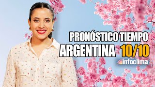 Pronóstico para el 10 de octubre de 2024 Argentina  Infoclima TV [upl. by Sieber]