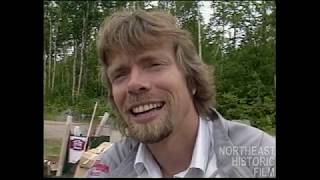 Richard Branson amp Per Lindstrand First People to Cross the Atlantic in a HotAir Balloon [upl. by Ehttam]