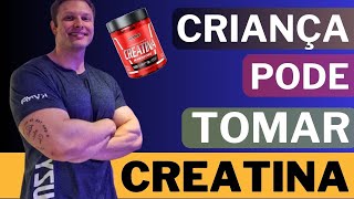 Criança pode tomar creatina  paulomuzy treino academia [upl. by Yrrad318]