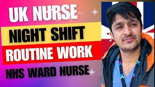 Uk nurse night work routine  NHS nurse work life NHS ward nurse life nmc nhsnurse oet uknurse [upl. by Ahseeyt]