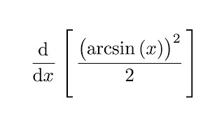 Derivative of arcsinx22 [upl. by Anita]