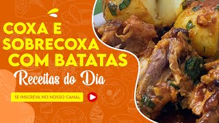 COXA E SOBRECOXA NA PANELA DE PRESSÃO  Receitas do Dia [upl. by Onileba40]