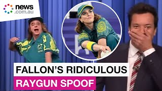 Olympic breaking star Raygun mocked by Jimmy Fallon [upl. by Fredrick]