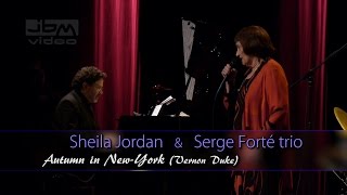 Autumn in New York  Sheila JORDAN amp Serge Forté trio [upl. by Lipkin]