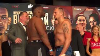 Jarrell Big Baby Miller vs Johann Duhaupas  FACE OFF at WEIGH IN [upl. by Intyre]