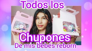 todos los chupones de mis bebés reborn [upl. by Otnicaj626]