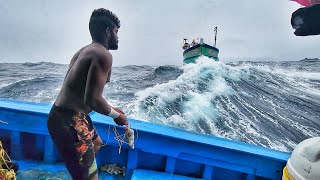 OMG Our Boat In Storms  Terrifying Monster Waves At Deep Sea  Deep Sea Fishing [upl. by Ashly]