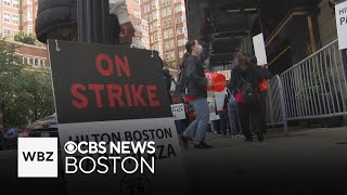 Boston hotel workers go on strike calling for new contract with better wages [upl. by Kafka]