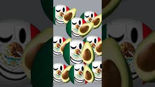 avocados from mexico meme countryballs shorts [upl. by Ruscio995]