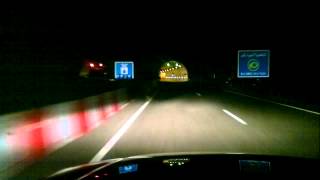 Tunnel de Zaouiat Ait Mellal de Nuit  Autoroute AgadirMarrakech [upl. by Tedda492]