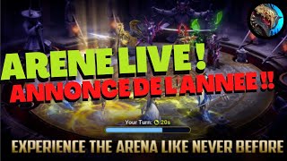 Annonce de lannée   Arène live  RTA RSL  Raid Shadow Legends FR [upl. by Rocca]