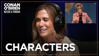 Kristen Wiig Based An quotSNLquot Character Off A Stranger On A Plane  Conan OBrien Needs A Friend [upl. by Garrard]