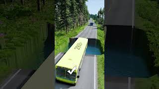 Bus vs huge water pit 2  BeamNG drive  Day 13 [upl. by Greenleaf]