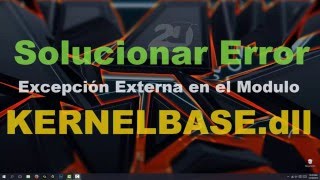 Como solucionar error KernelBasedll  Windows 10 [upl. by Schmitt]