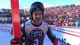 Mens Alpine Skiing World Cup Wengen Switzerland Mens Downhill 2024 Run 1 [upl. by Llehcnom]