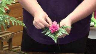 Flower Arrangements  Make a Flower Corsage [upl. by Marou34]