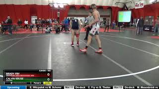 Junior 182 Calvin Kruse Algona Vs Brady Fry Reedsburg Area High School Wre [upl. by Lessig788]