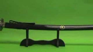 BLACK REVERSE BLADE JAPANESE KENSHIN SAKABATO SWORD [upl. by Hoj526]