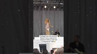 Mariah Carey realized her playback failed and she did this🤯 mariahcarey singer pop popmusic [upl. by Wells]