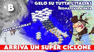 ▶ METEONOTIZIA SHOCK MAXI CICLONE INVERNALE CON BUFERE DI NEVE DEVASTANTI VENTI E PIOGGE DAL [upl. by Lanta]