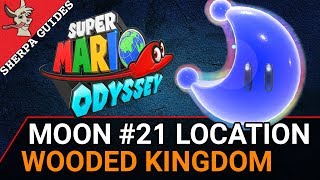 Wooded Kingdom Moon 21 Love in the Forest Ruins Location  Super Mario Odyssey [upl. by Carrick]