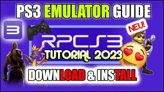 RPCS3 SETUP TUTORIAL GUIDE ⭐ PS3 SPIELE AUF DEM PC SPIELEN  DOWNLOAD amp INSTALLATION 2023 [upl. by Oinotnaocram]