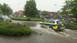 Unwetter in Wildeshausen  zahlreiche Feuerwehreinsätze durch Starkregen [upl. by Kathlin533]