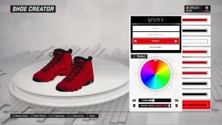 NBA 2K17 Shoe Creator  Air Jordan 9 quotMotorboat Jonesquot [upl. by Ira357]