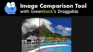 Image Comparison Tool with GreenSocks Draggable GSAP 3 [upl. by Anivla915]