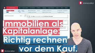 Immobilien als Kapitalanlage richtig berechnen  Rendite und mehr in 6 einfachen Schritten  Teil 2 [upl. by Gavriella]