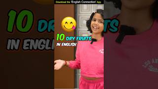 10 Dry Fruits Names in English 🍑 Kids Spoken English Learn with Adi  Adi Connection shorts [upl. by Prem169]