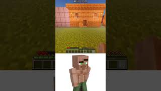 Automatic Block Door Minecraft Villager Oİ Oİ Oİ meme memes minecraft funny bombastic [upl. by Grier]