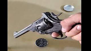 webley MK VI Co2 Revolver power test with gamo Expander [upl. by Ferdinande]