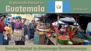 Guatemala Market in Almolonga Quetzaltenango [upl. by Thorley]