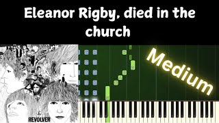 The Beatles  Eleanor Rigby  Piano Tutorial with Lyrics [upl. by Sumetra]