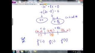 Calc Section 43 Monotonic Functions and First Derivative [upl. by Fagaly]