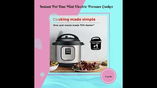 Instant Pot Duo Mini Electric Pressure Cooker [upl. by Brit]