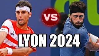 Carlos Taberner vs Nikoloz Basilashvili LYON Q 2024 Highlights [upl. by Utham]